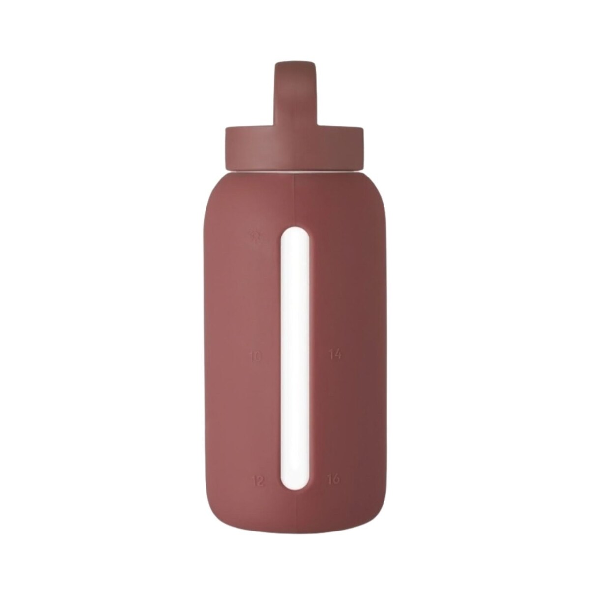 MUUKI DAILY BOTTLE szklana butelka na wodę 720 ml, Chocolate Plum