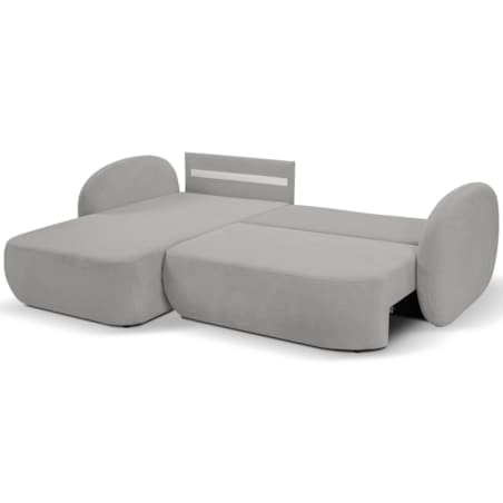 Nowoczesny narożnik rozkładany OLIVIO lewy - jasnoszary