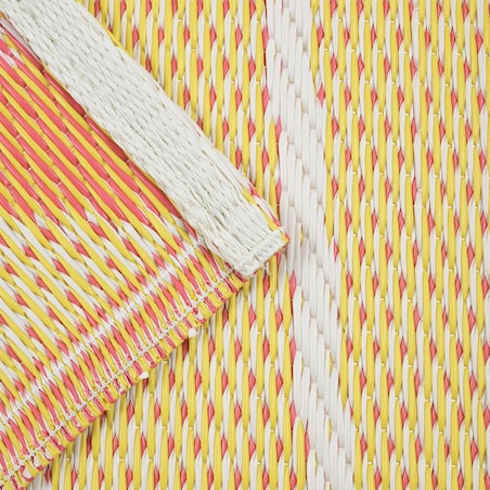 Dywan zewnętrzny tkany na płasko 120x170 cm e-floor cytryny żółty