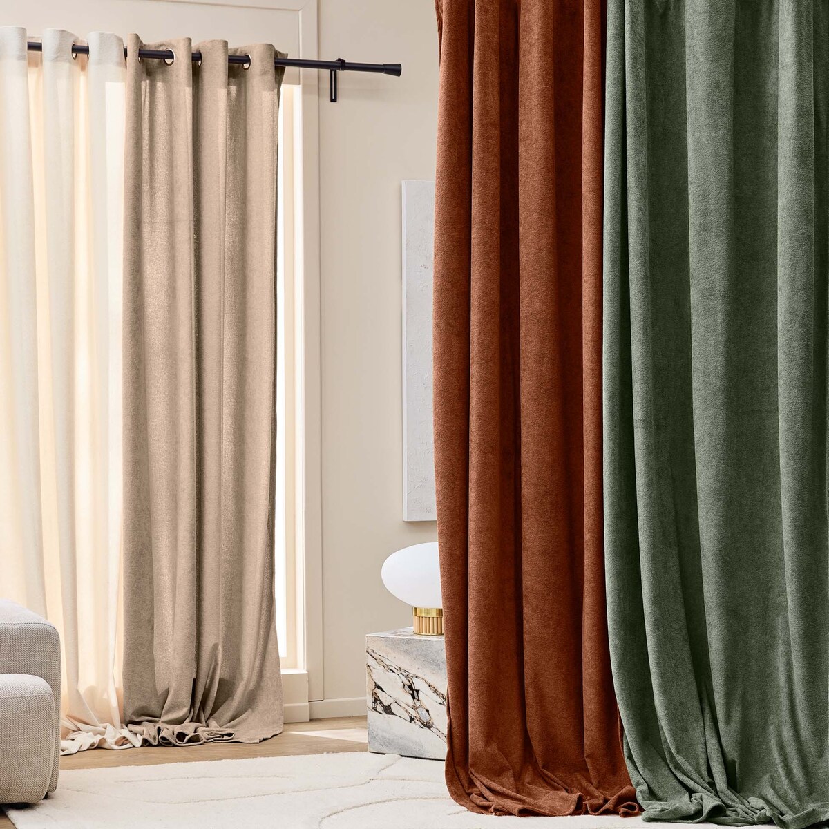 Zasłona z przelotkami 140 x 260 cm WINONA