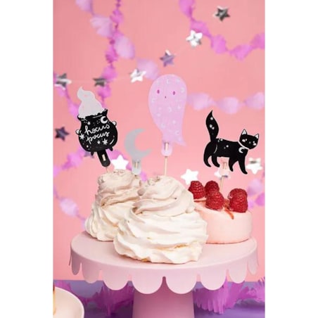 Dekoracje do muffinek Halloween, 14 cm, mix