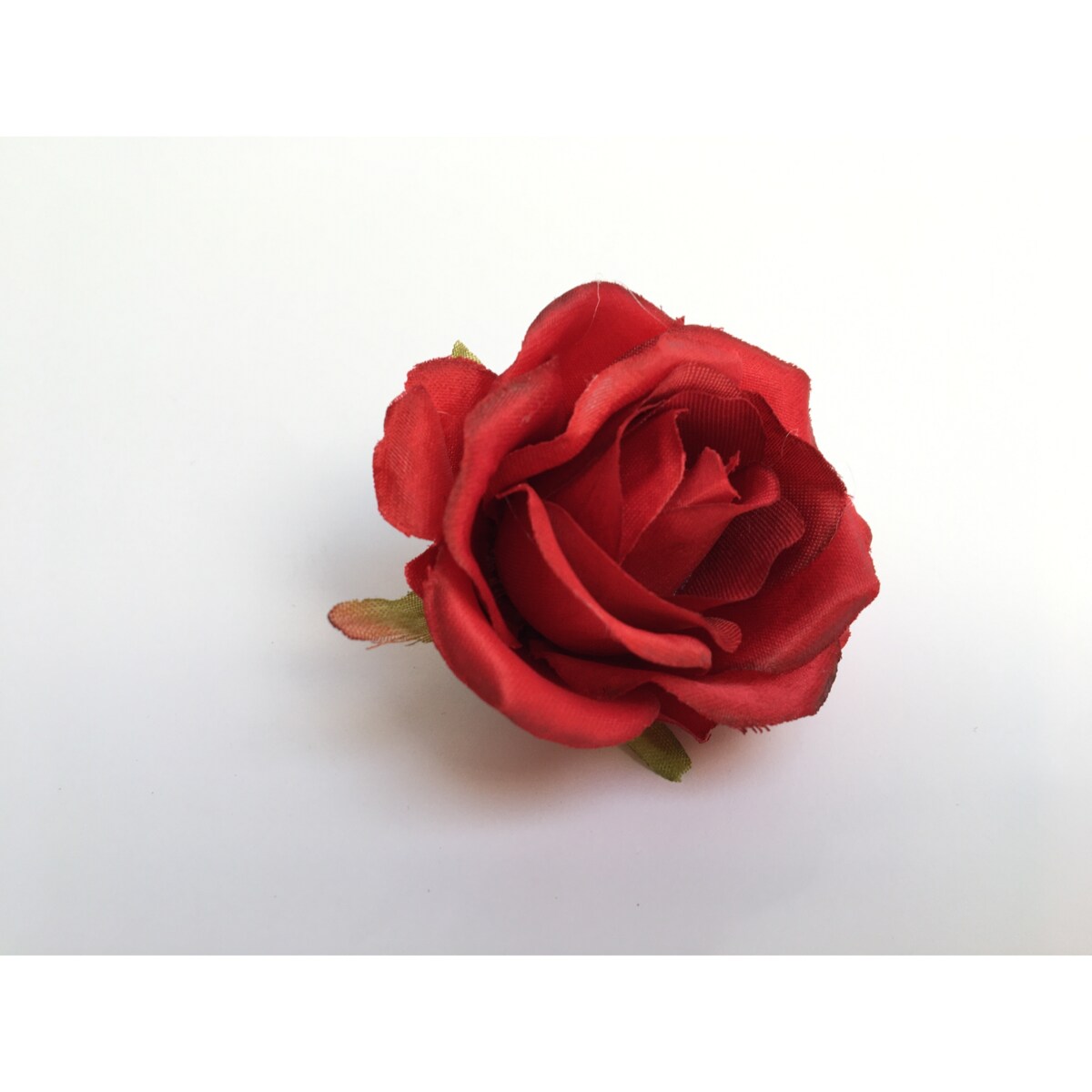RÓŻA MAŁA sztuczna czerwona na stroik wiązankę 6x