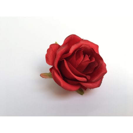 RÓŻA MAŁA sztuczna czerwona na stroik wiązankę 6x