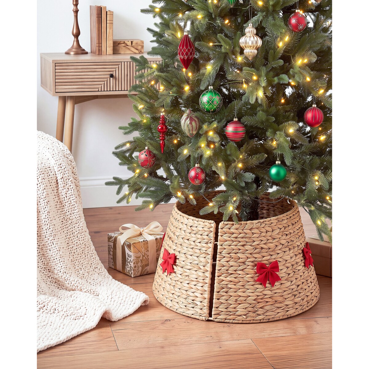 Osłonka pod choinkę HINTTA 61 cm Naturalny
