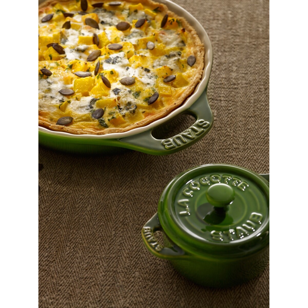 Staub Mini Cocotte Okrągły - 200 ml, Zielony