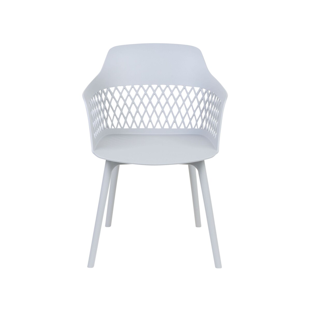 Zestaw 2 krzeseł do jadalni jasnoszary ALMIRA