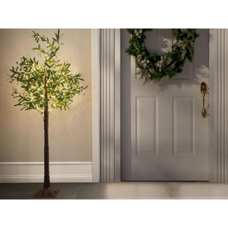 Dekoracja ogrodowa LED drzewko ze światełkami 180 cm zielona CELIONI