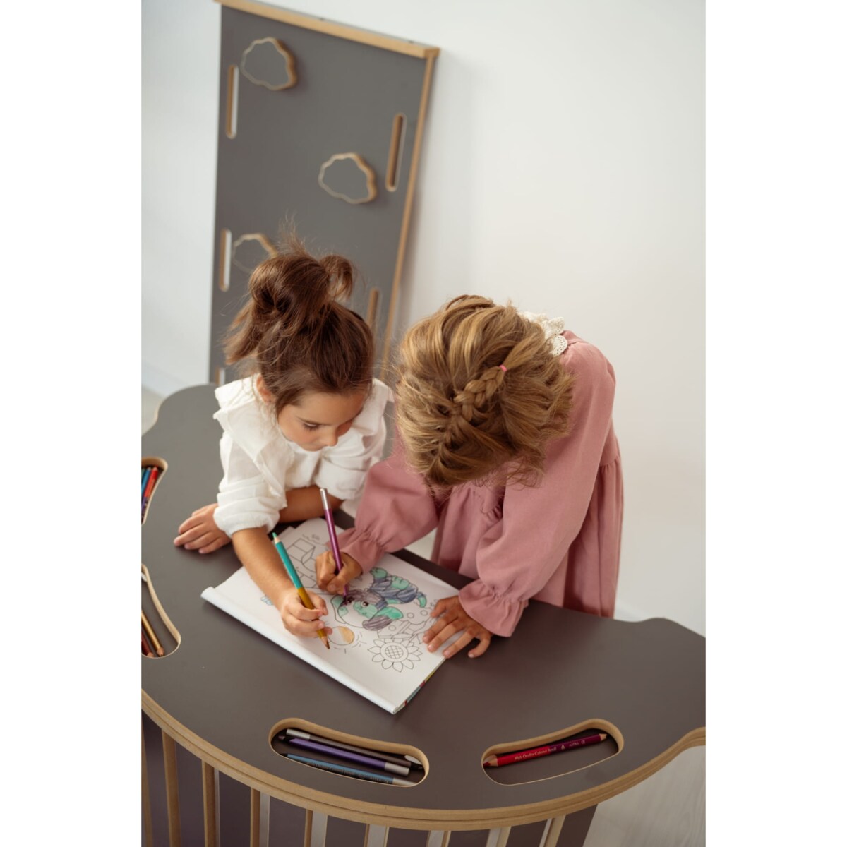 Blat do DUŻEGO bujaka montessori - szary