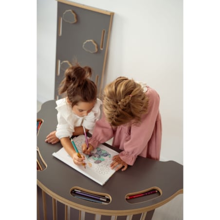 Blat do DUŻEGO bujaka montessori - szary