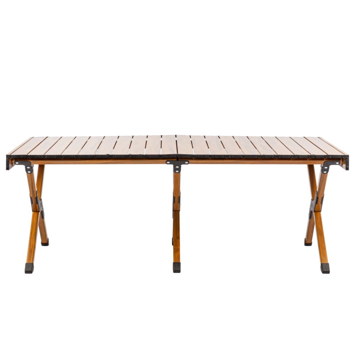 Składany stół kempingowy, Drevo 120cm, Aluminiowy