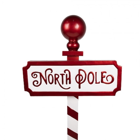 Dekoracja świąteczna - znak NORT POLE 110 cm