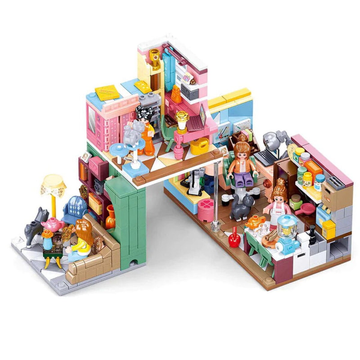 DZIECIĘCY KĄCIK - mini pokoik klocki - Sluban - 216 elementów