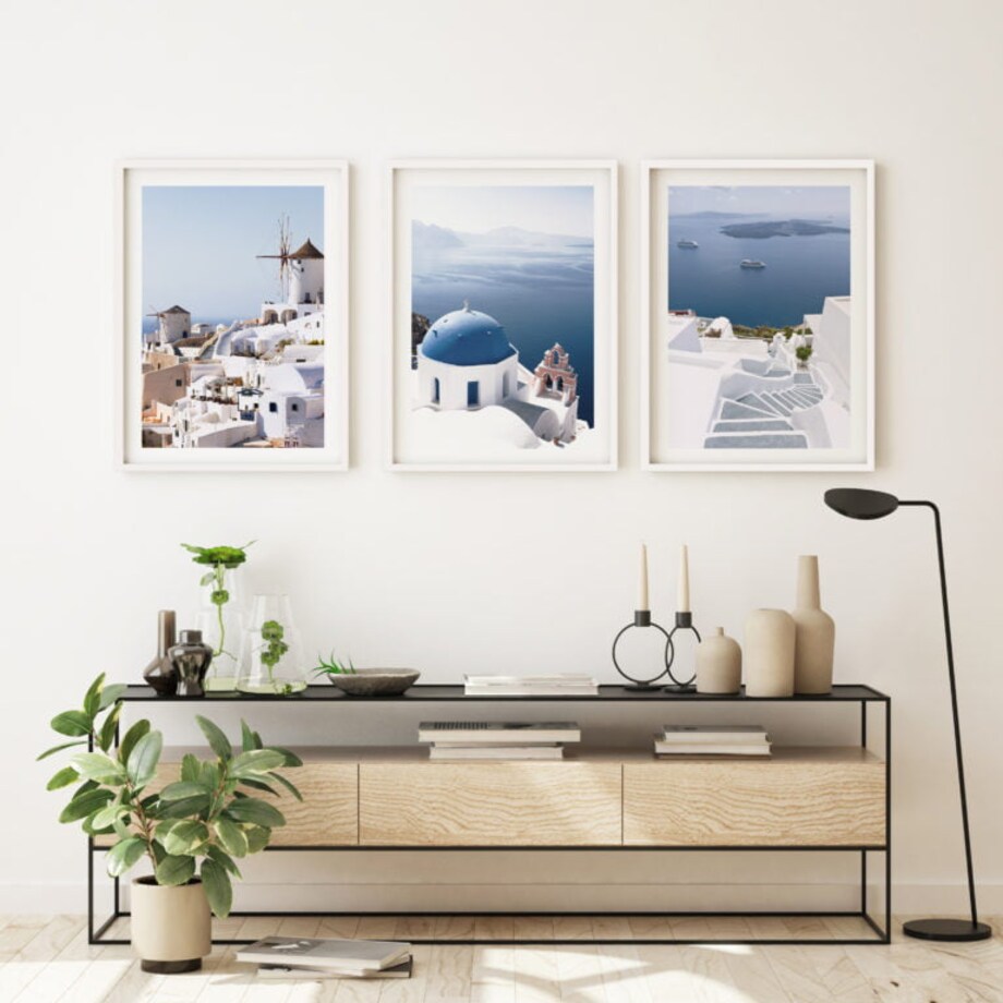Poster Story, Plakat, Obraz - Santorini, wymiary 50 x 70 cm