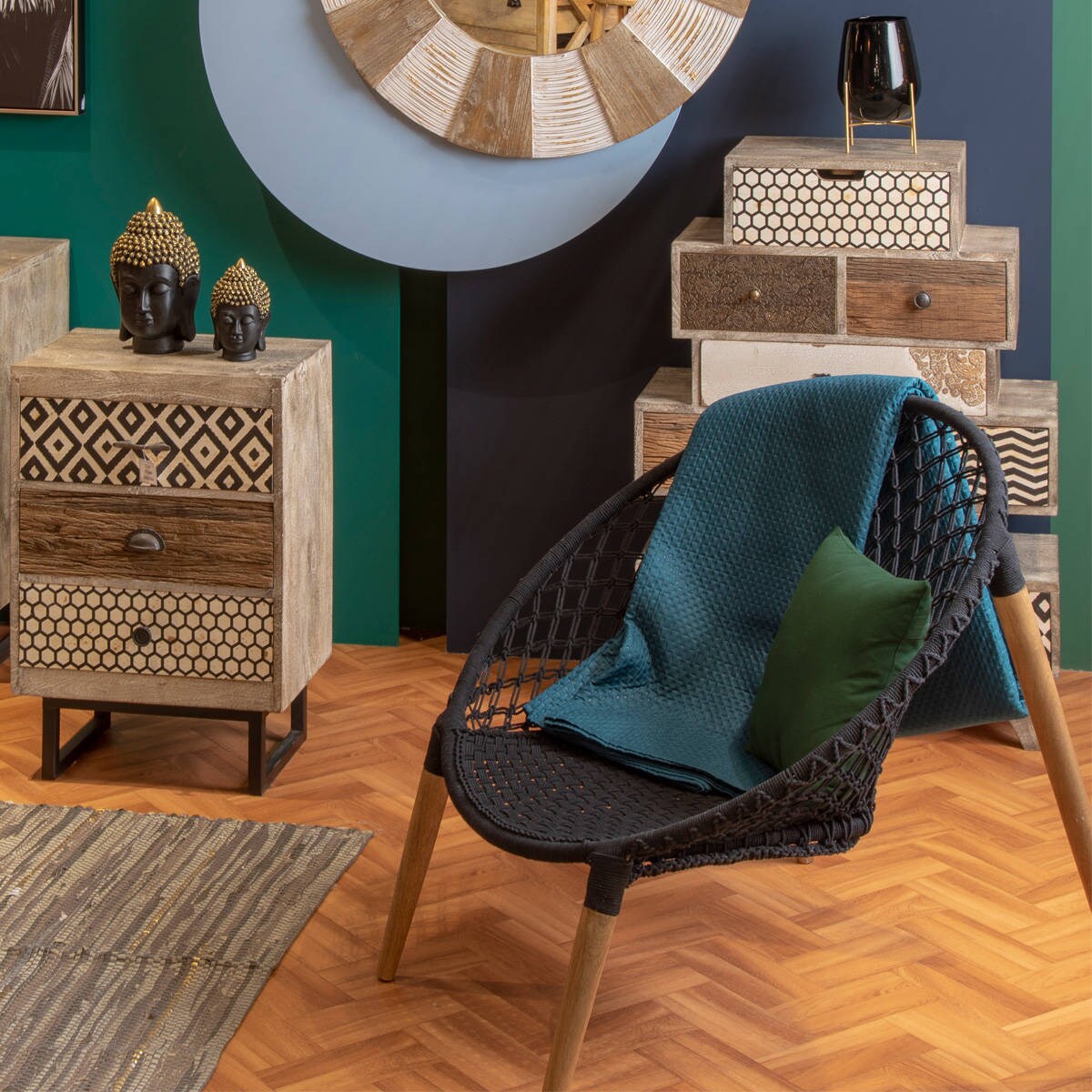 Fotel wypoczynkowy MANGO, Ø 90 cm