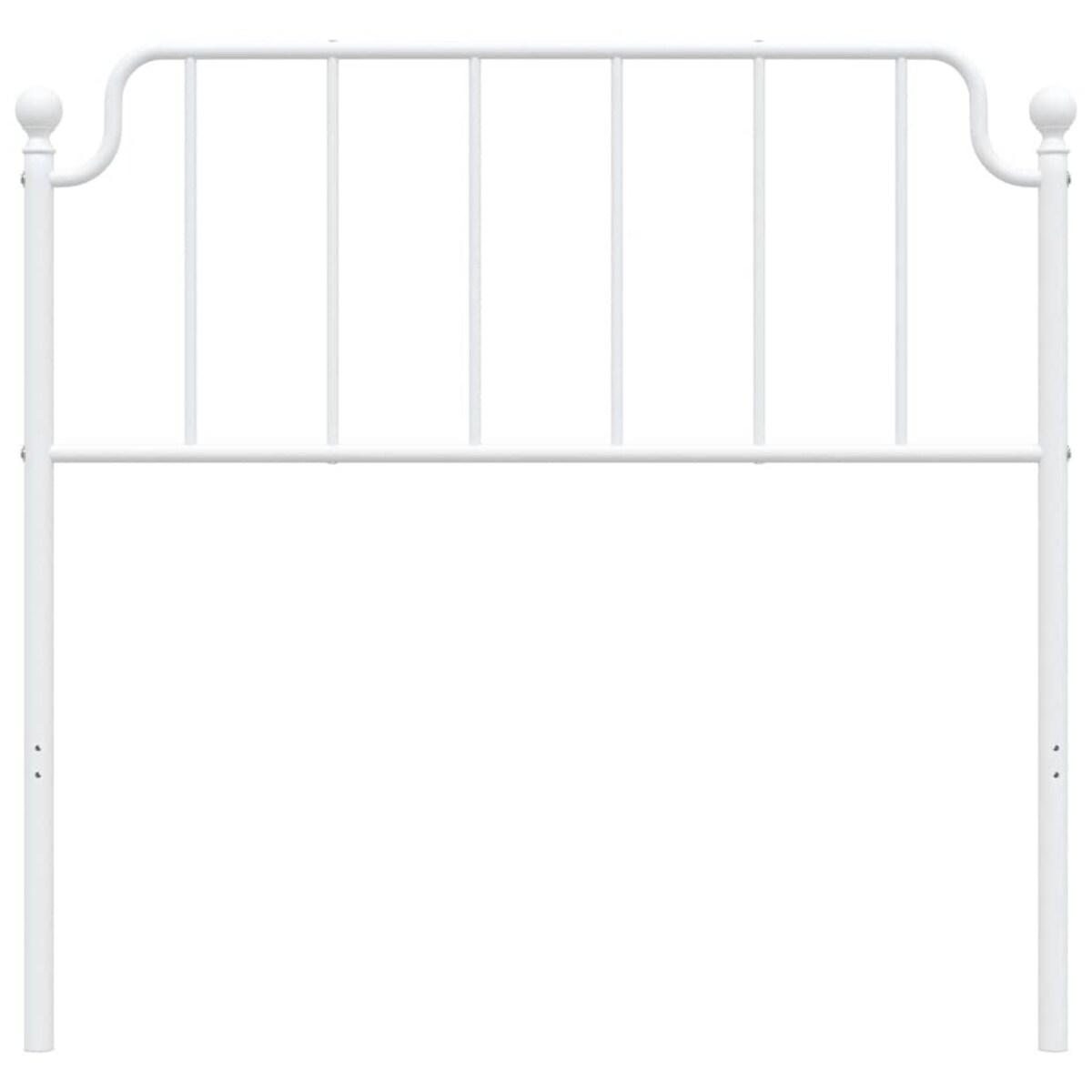 vidaXL Metalowe wymienne wezgłowie, białe, 100 cm