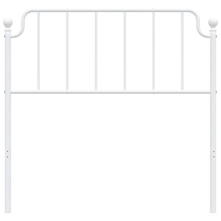 vidaXL Metalowe wymienne wezgłowie, białe, 100 cm