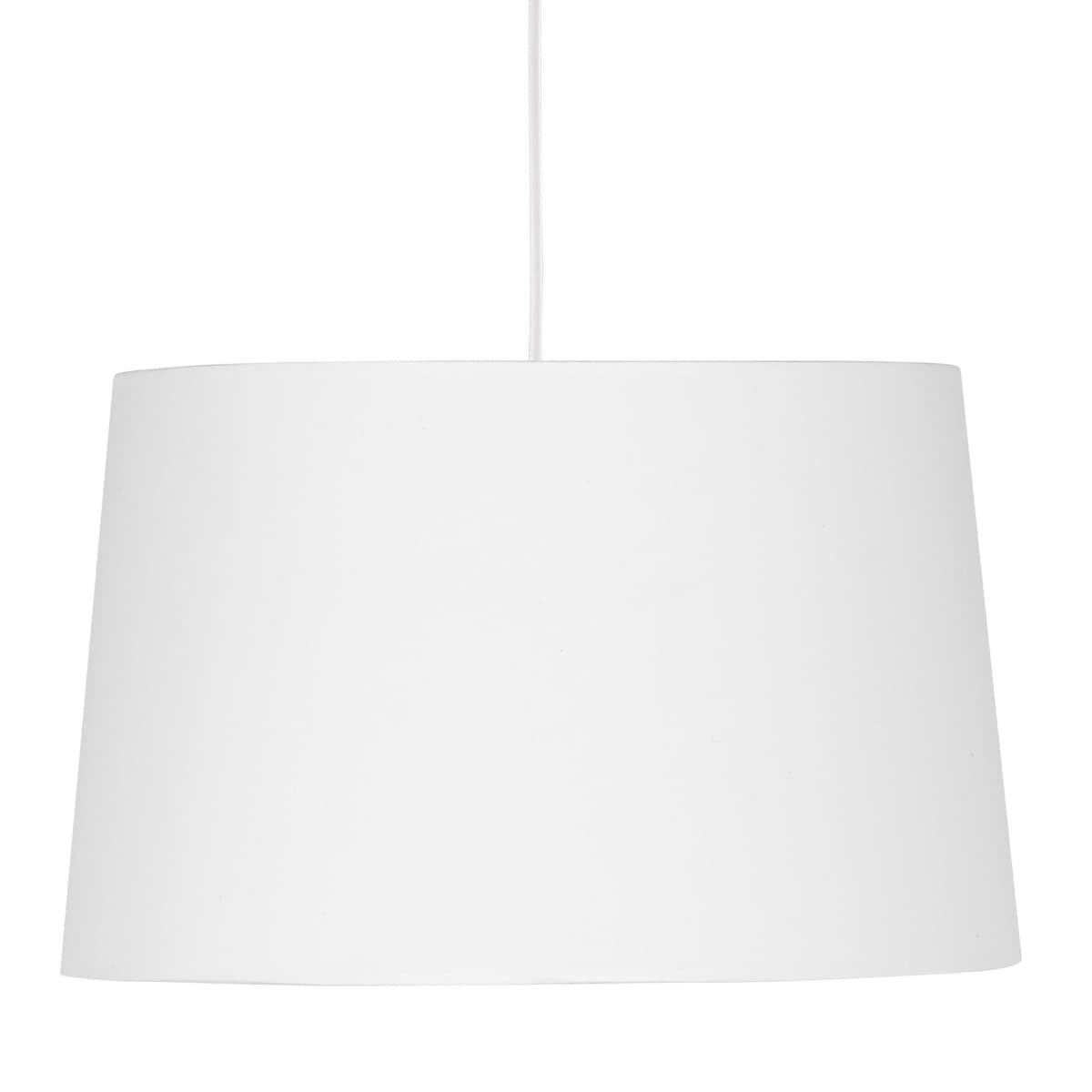 Lampa wisząca z tkaniny Maja 1883 TK Lighting abażurowa nad stół biała