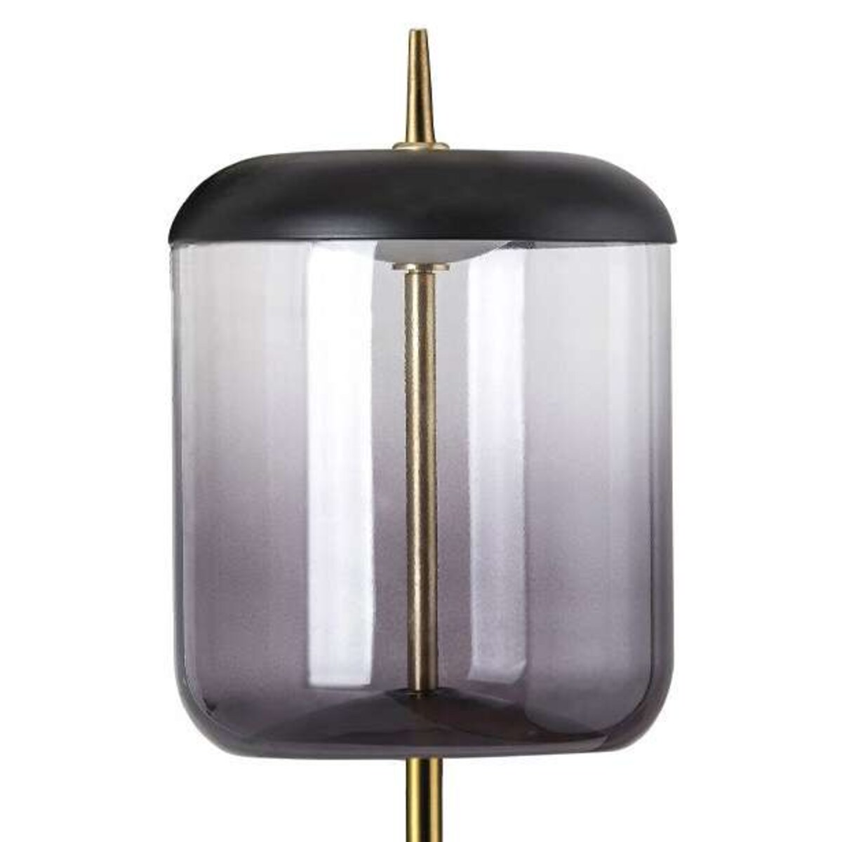 Stołowa LAMPA stojąca DELICE 5026 Rabalux szklana LAMPKA biurkowa skandynawska LED 6W 4000K czarna przydymiona