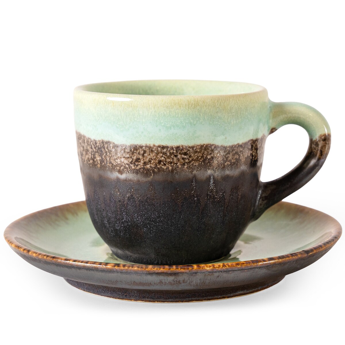 Konsimo PRIMA Zestaw kawowy 6 os. (18 el.), szałwiowy