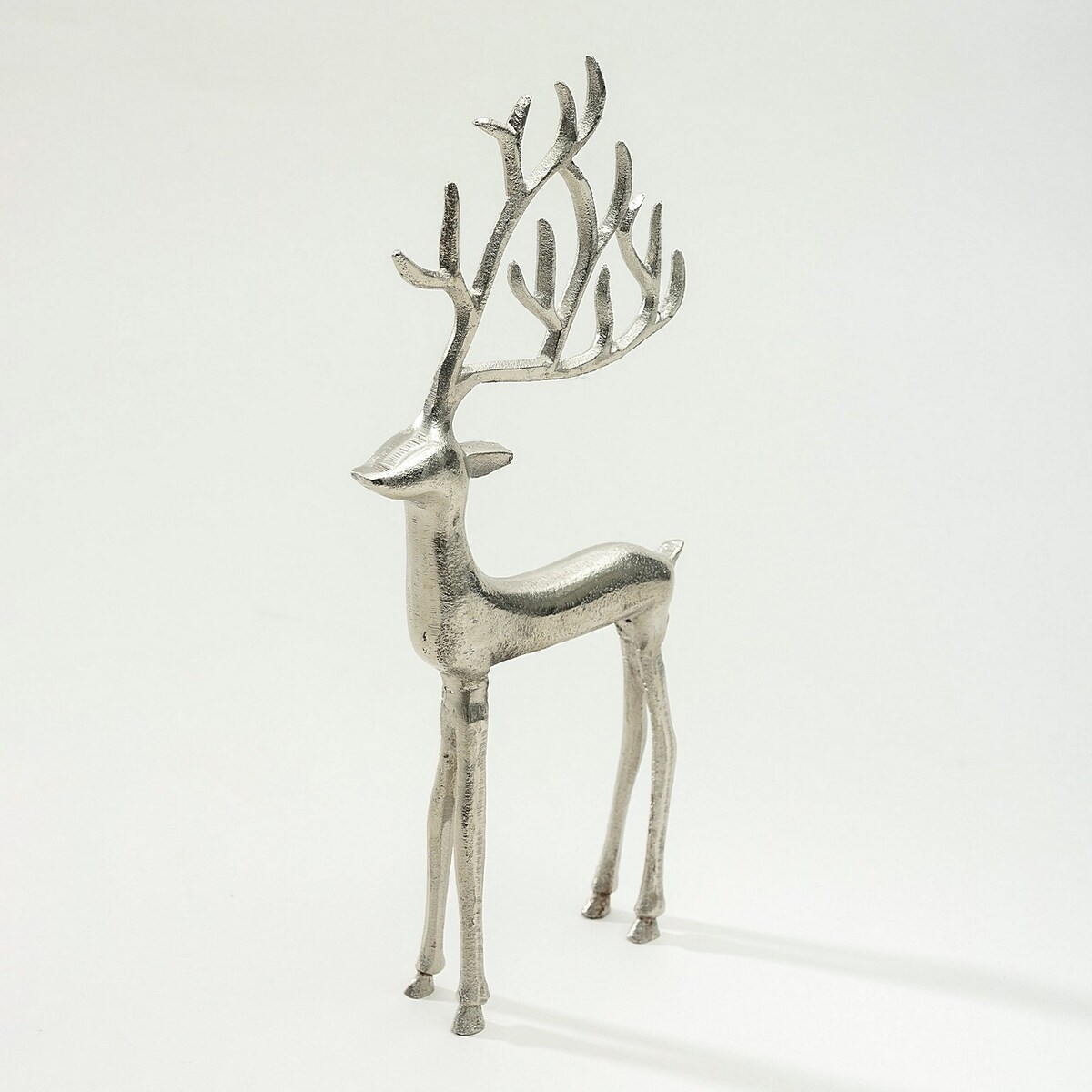 Figurka Silver Deer I 36 cm boże narodzenie, święta, świąteczne, srebrny, 17x4x36 cm