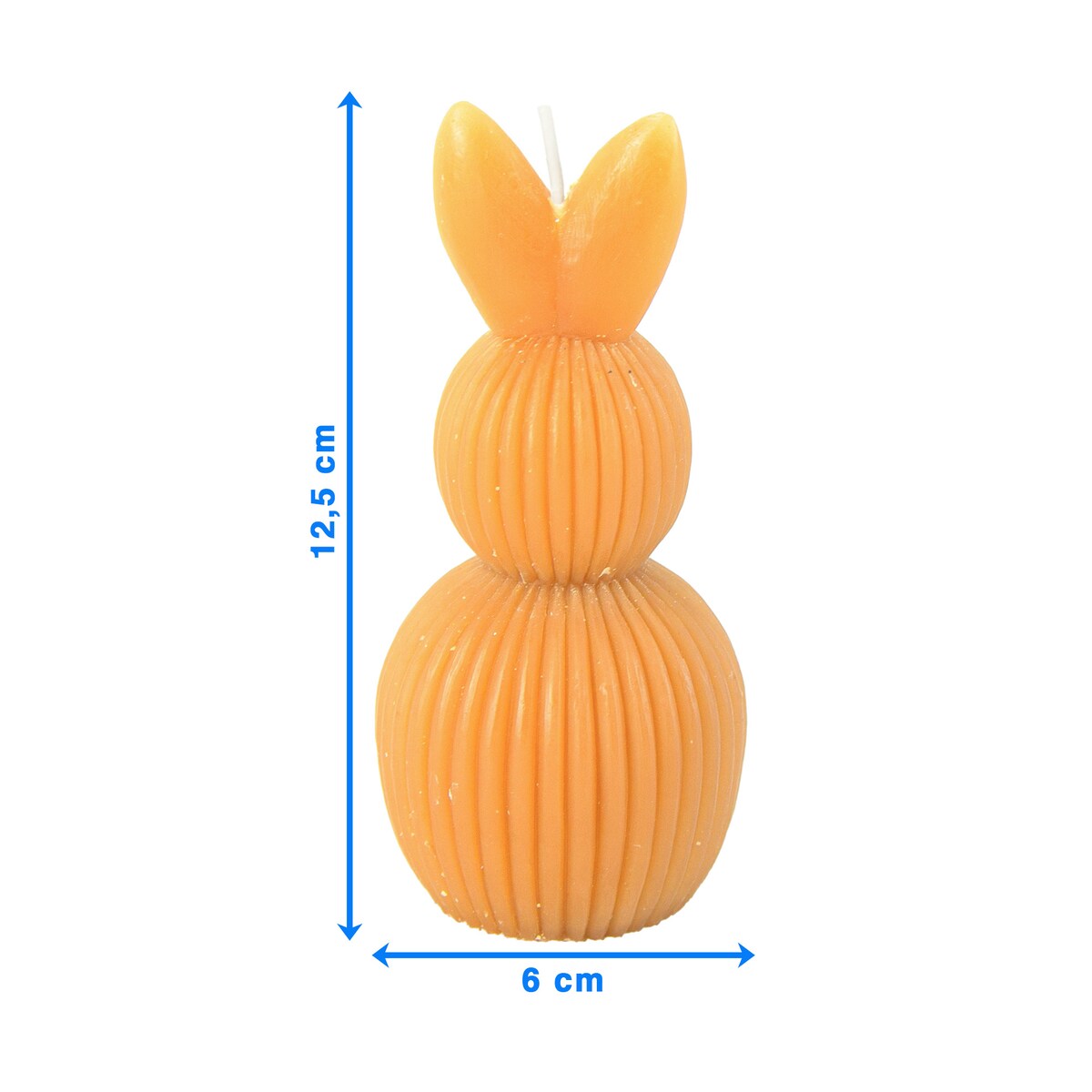 Świeczka Wielkanocna Zając Zajączek Królik Na Prezent Ozdobny Karmelowa