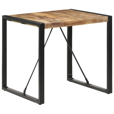vidaXL Stół jadalniany, 80 x 80 x 75 cm, surowe drewno mango