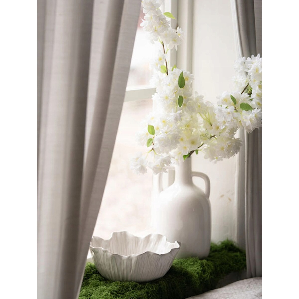 PATERA NA OWOCE SAŁATKĘ 23cm CERAMICZNA BIAŁA SKANDYNAWSKA MISA MISKA