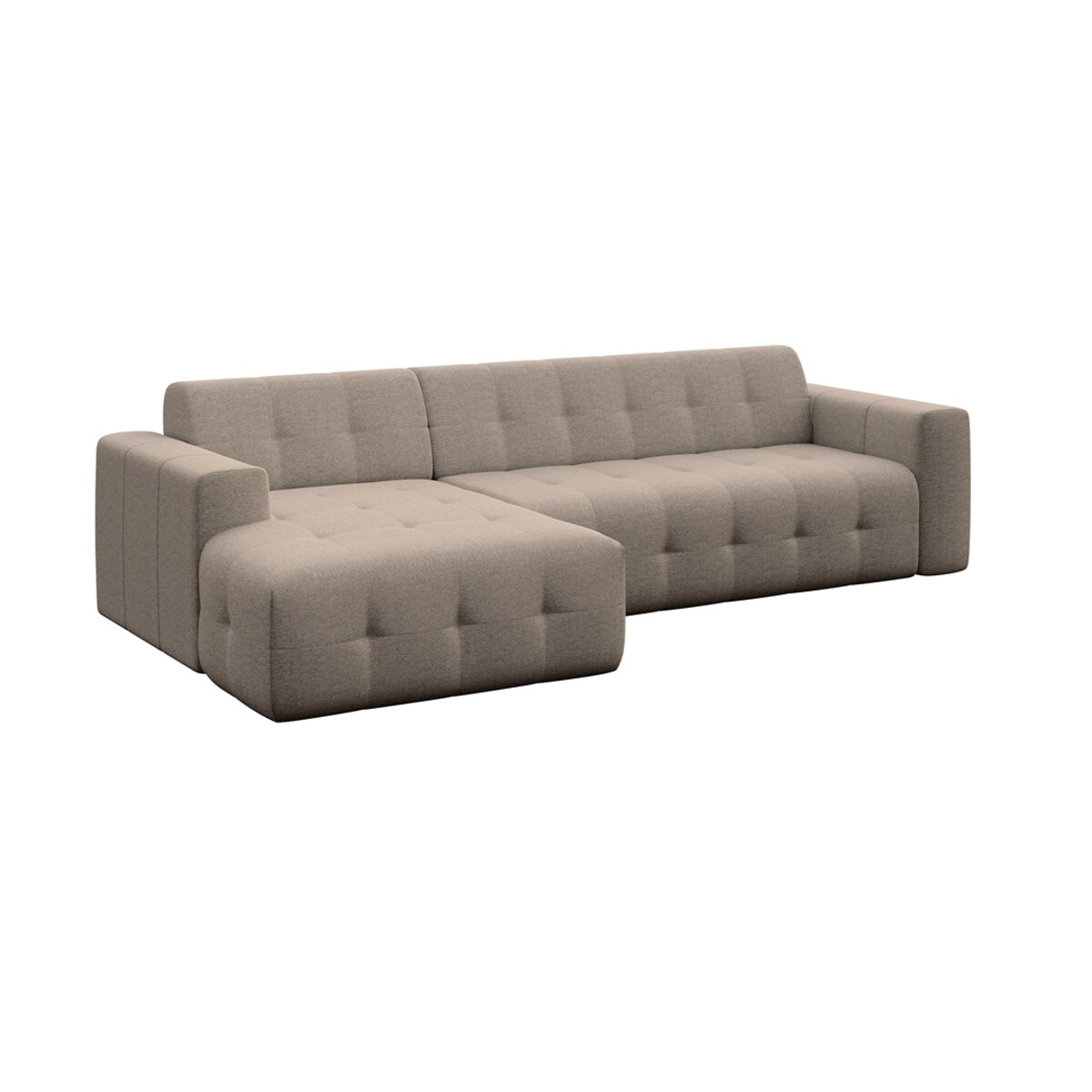 Sofa narożna lewa Tuil XL, camelowa