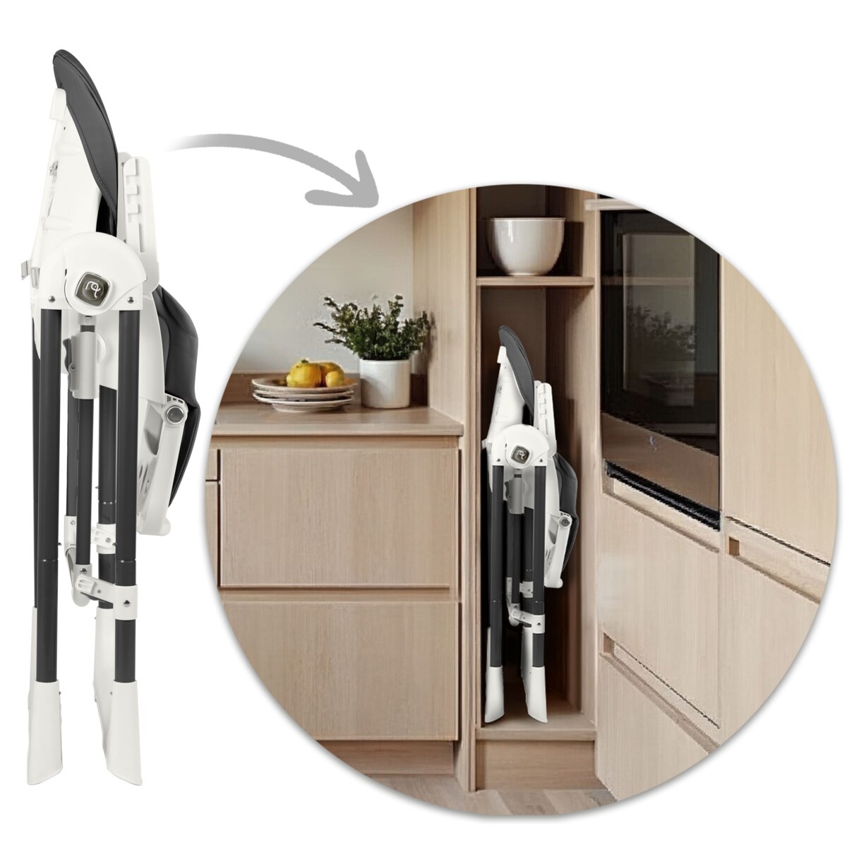 Krzesełko do karmienia z bujaczkiem leżaczkiem 3w1 Nukido