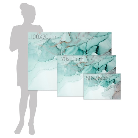 Obraz na płótnie Subtle Sage Art, 35 x 50 cm