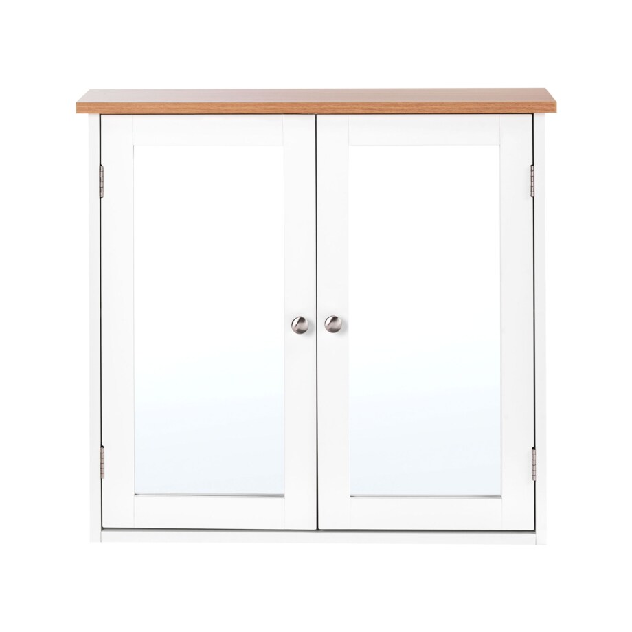 Szafka wisząca łazienkowa z lustrem ALAMOS 65 cm 60 cm Biały