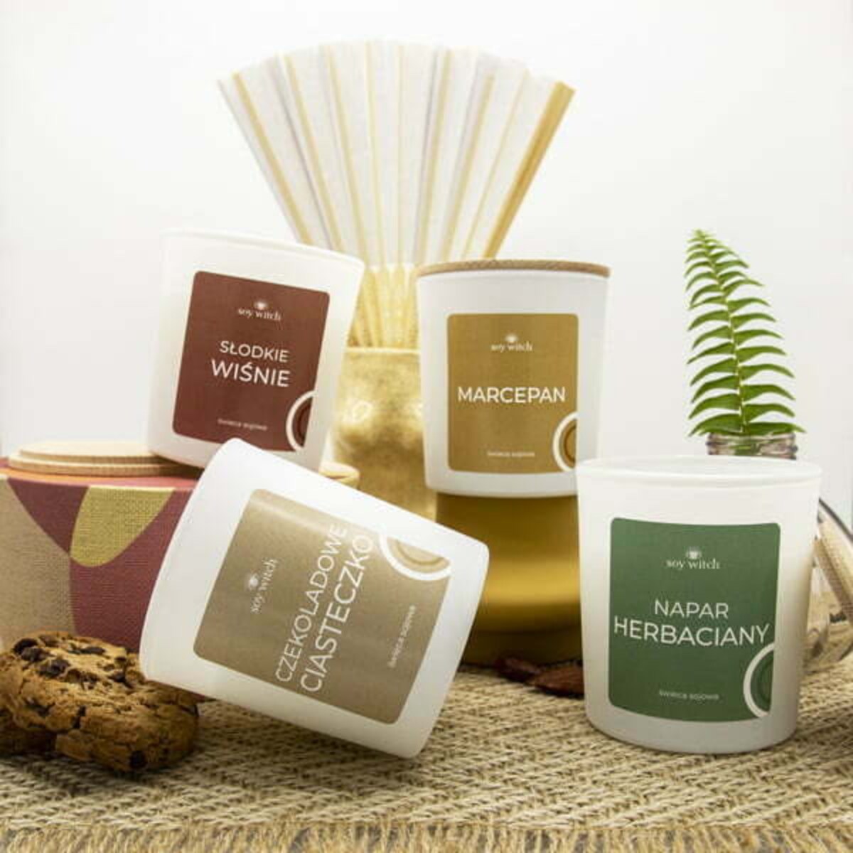 Świeczka Sojowa Zapachowa w Szkle Napar Herbaciany Świeca 35H Wegańska