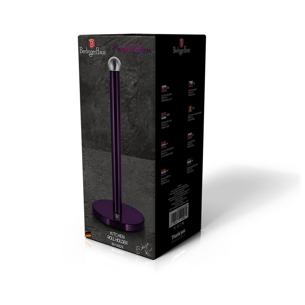 Stojak na ręcznik papierowy Purple Eclipse BerlingerHaus BH-6829 fioletowy