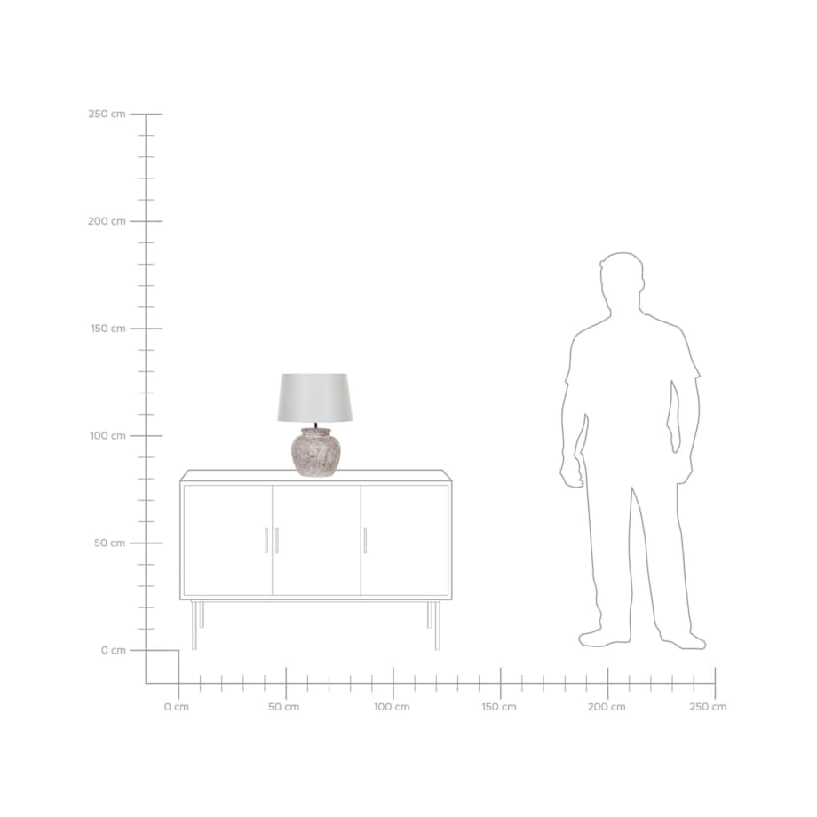 Lampka nocna ceramiczna beżowa MAREB