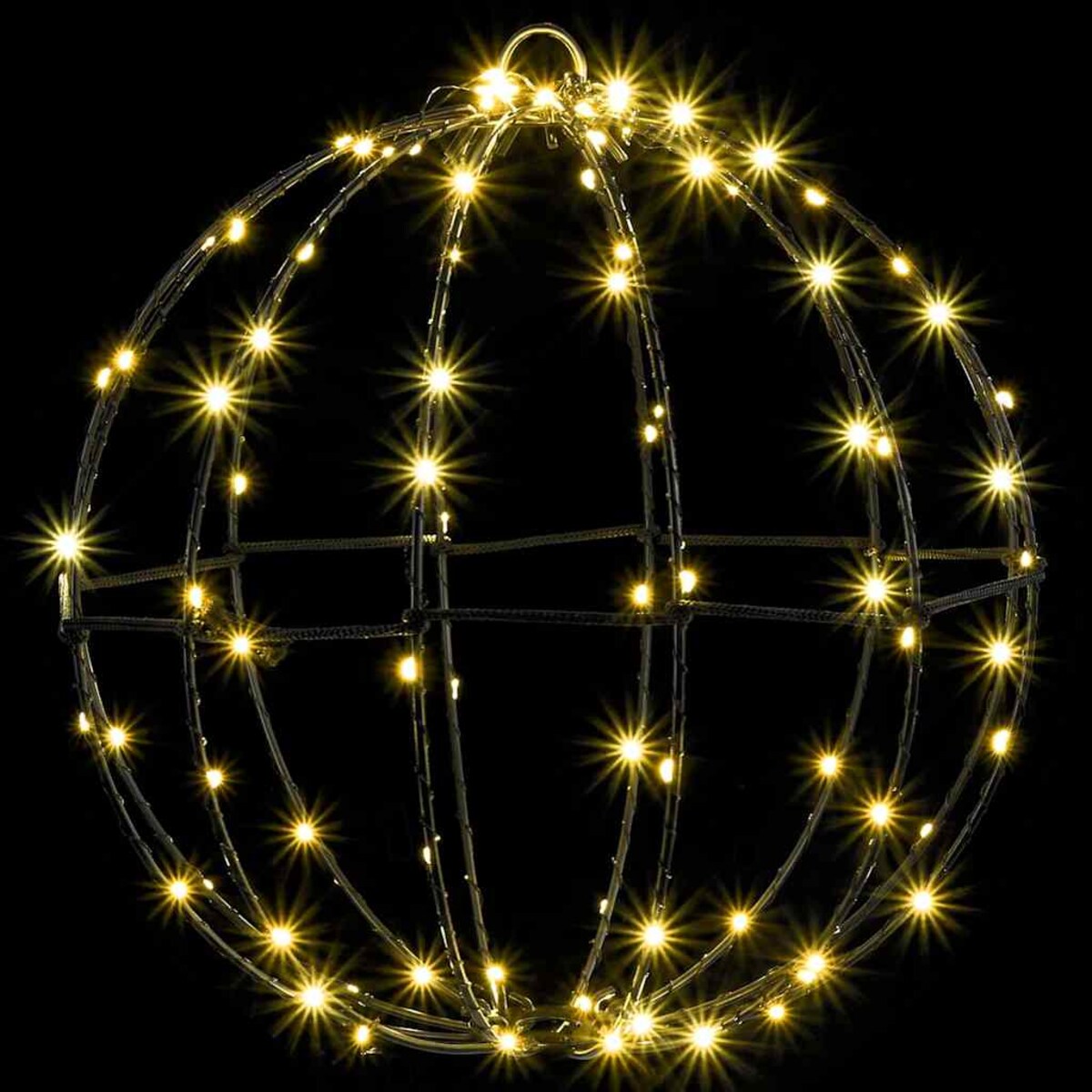 vidaXL Piłka z 192 diodami LED 2 pcs Ciepła biel 30 cm Metal