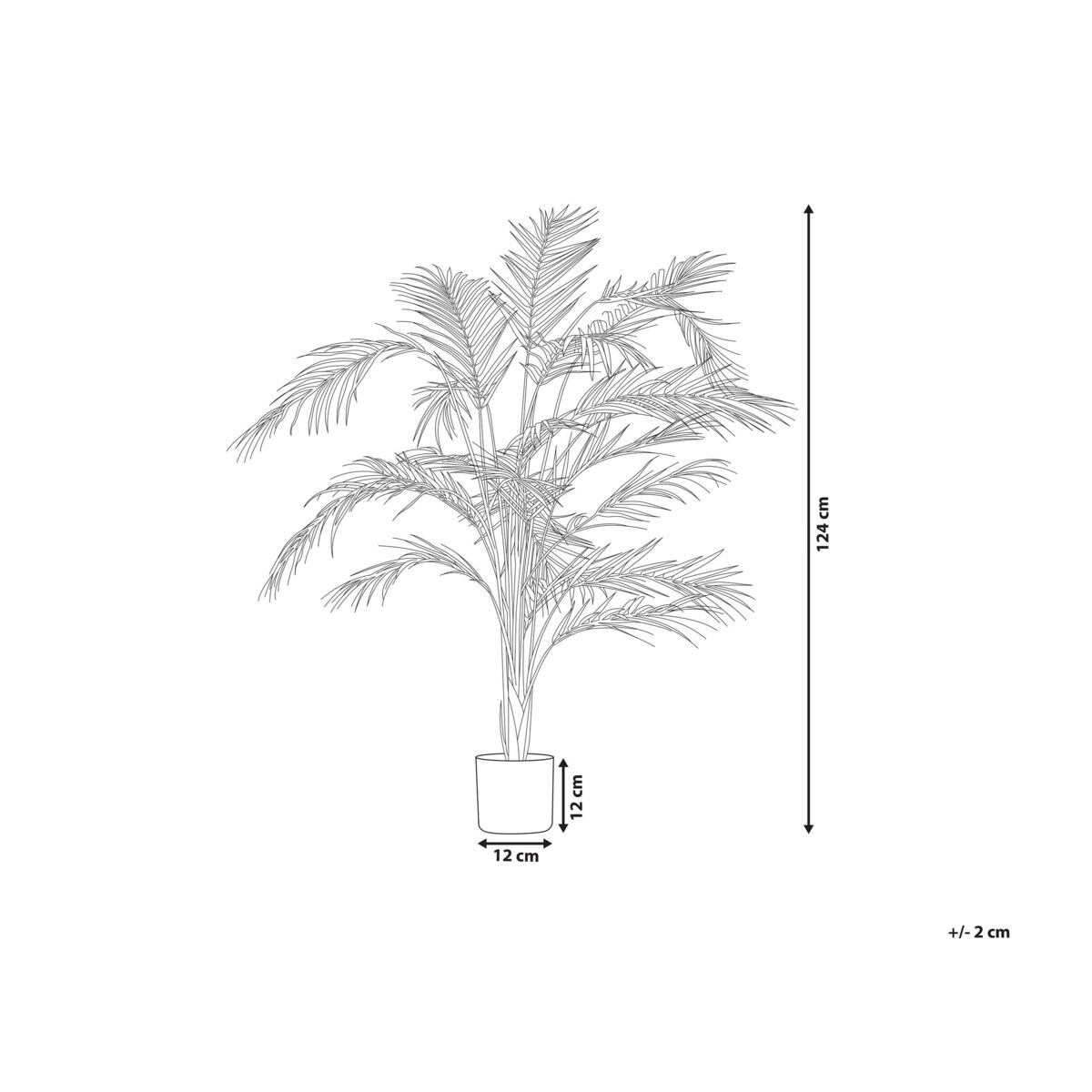 Sztuczna roślina doniczkowa 124 cm ARECA PALM