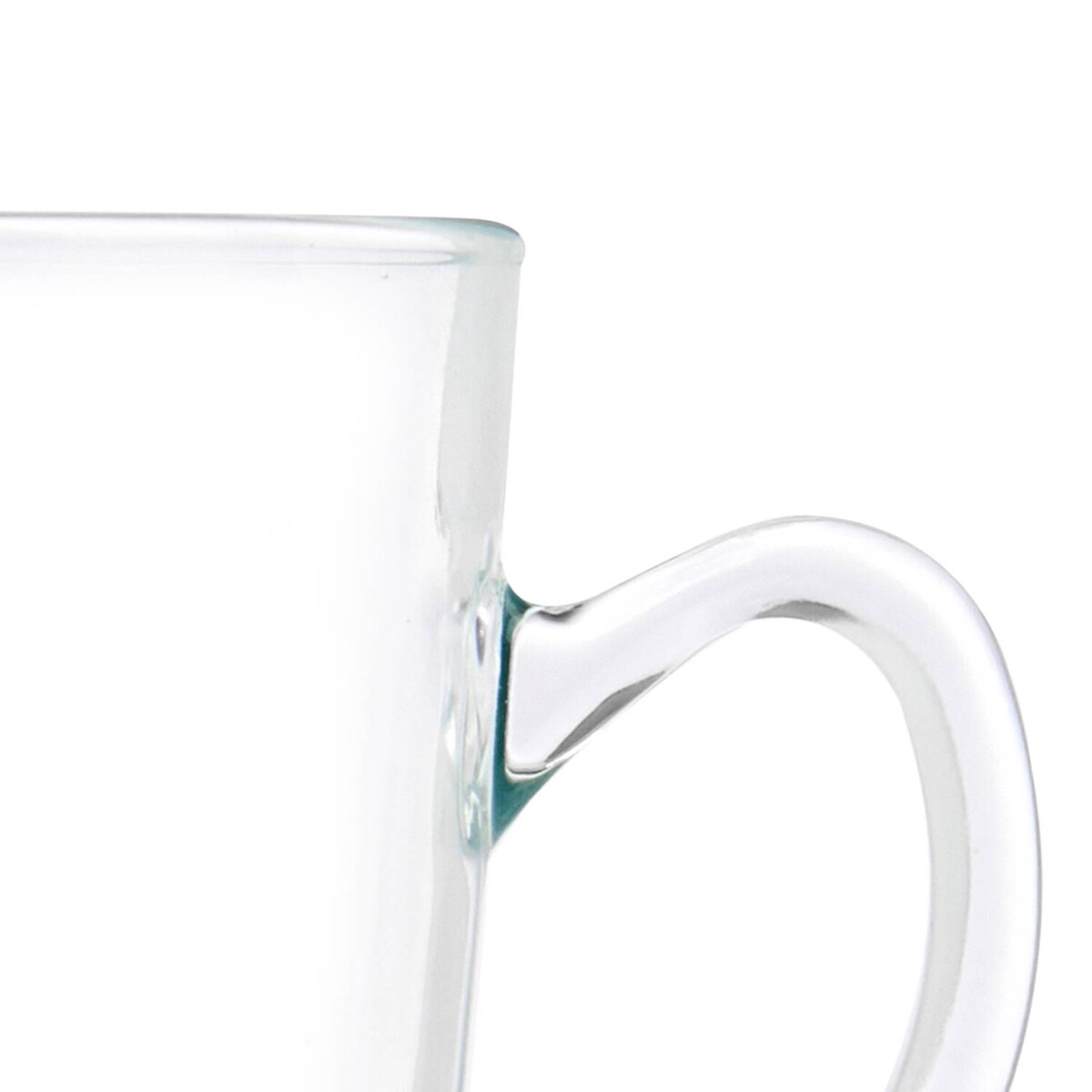 Szklane filiżanki do kawy cappuccino ze spodkami, 6 sztuk, 200 ml