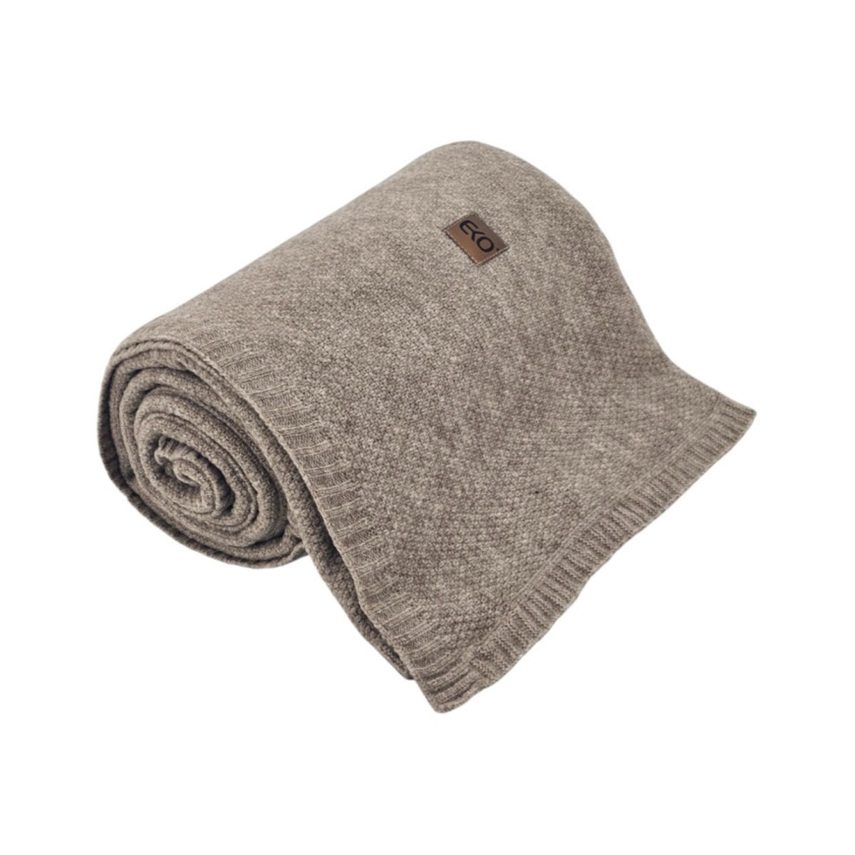 Koc dzianinowy 150x200 cm – MILANO TAUPE