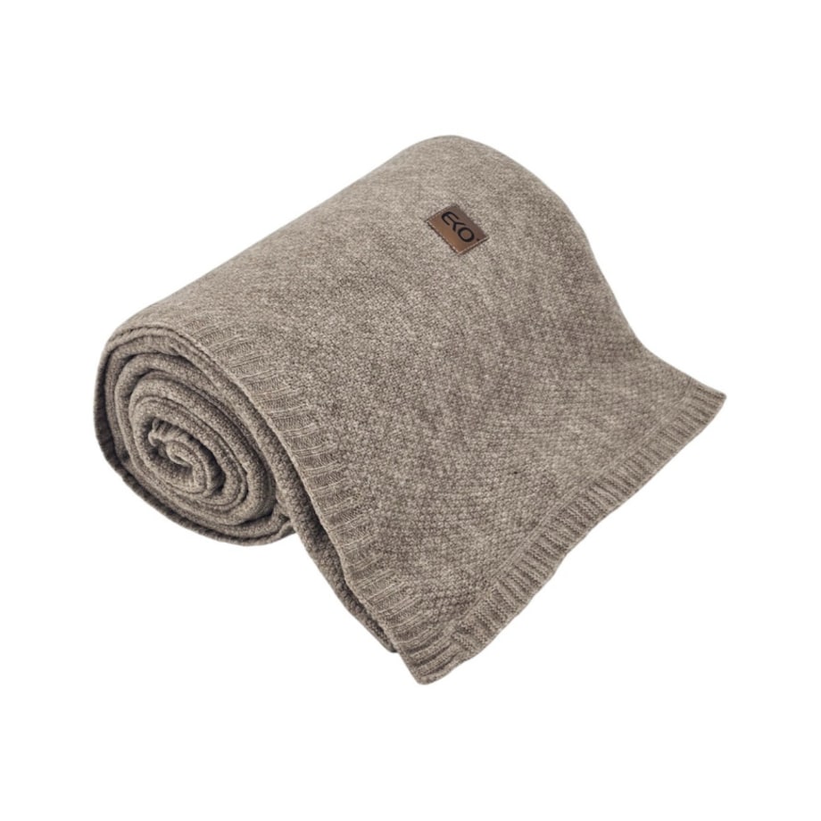 Koc dzianinowy 150x200 cm – MILANO TAUPE