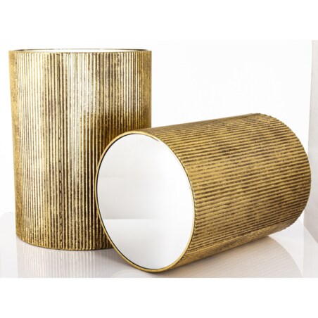 Stolik kawowy 2 szt. okrągły 50,5x38x38 i 45,5x33x33 cm TOLKA