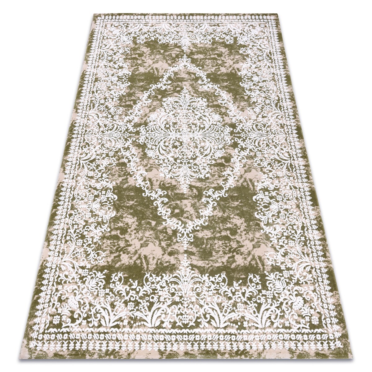 Dywan AKRYL DIZAYN 143 zielony / kość 160x230 cm