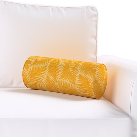 Poduszka wałek prosty, miodowe liście paproci na beżowym tle, Ø16 x 40 cm, Cosy Home