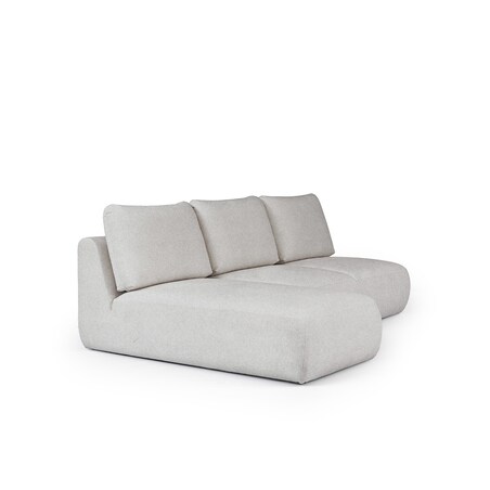 Mirel Sofa narożna lewa bez podłokietników szara