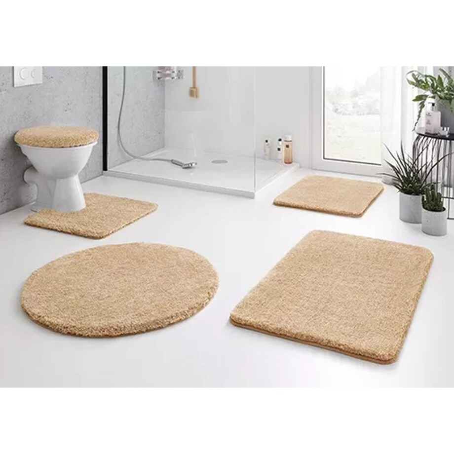 Kleine Wolke Relax Dywanik łazienkowy beżowy 85x150 cm