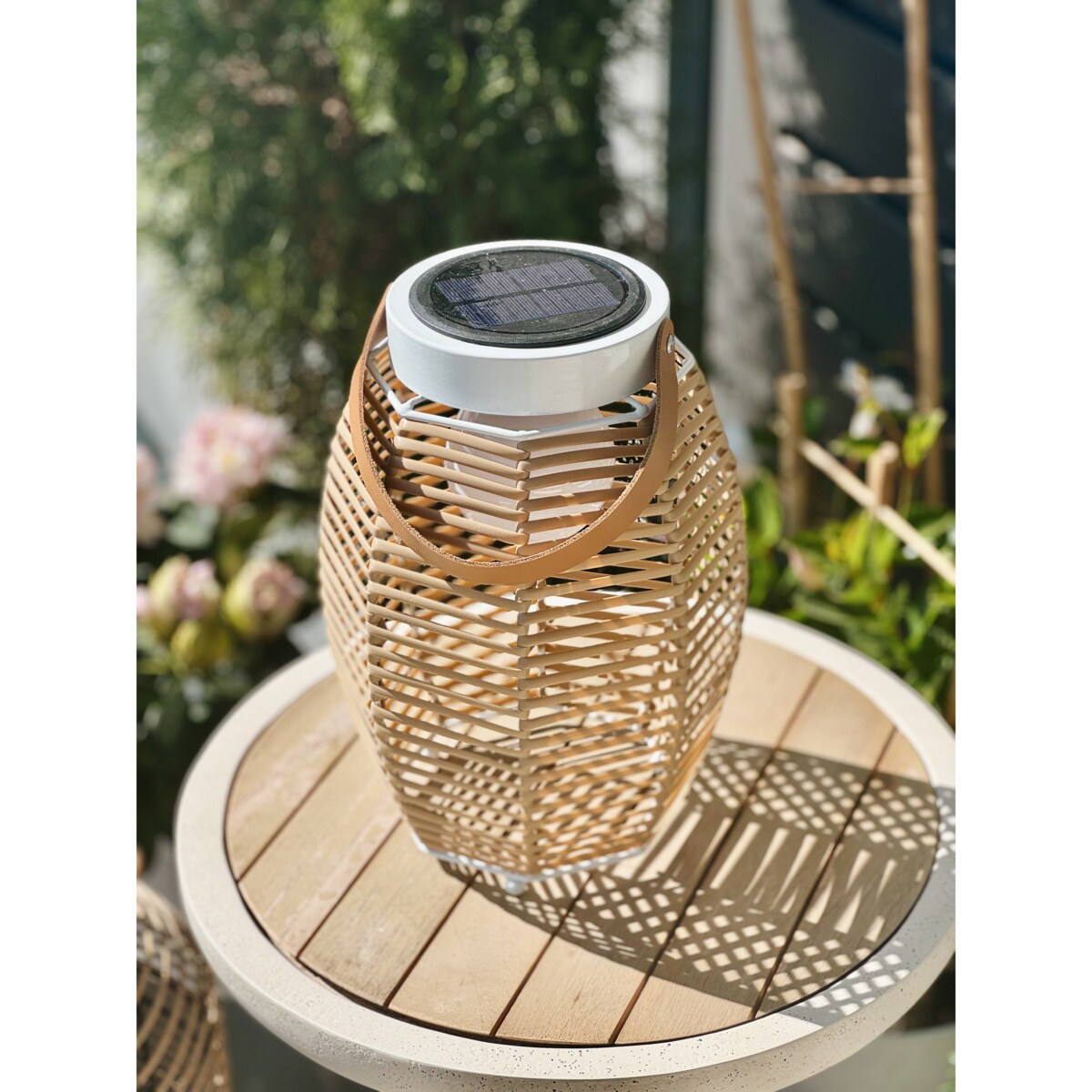 Lampa solarna LED 30 cm stojąca do ogrodu