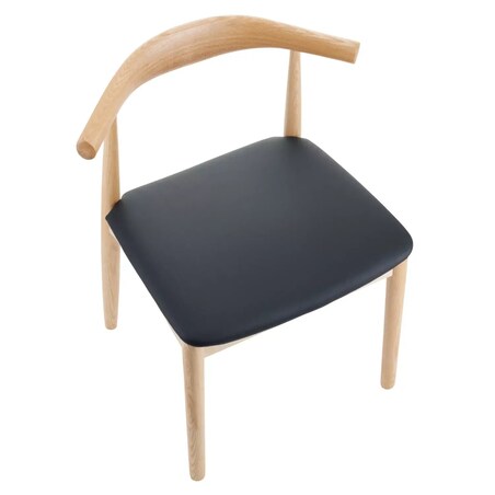 Skandynawskie krzesło Classy MH-003CH-N do kuchni drewniane czarne, Step Into Design