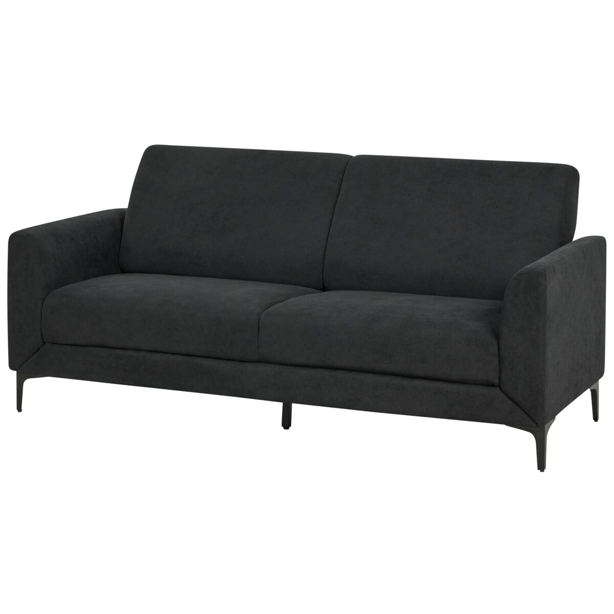 Sofa 3-osobowa czarna FENES