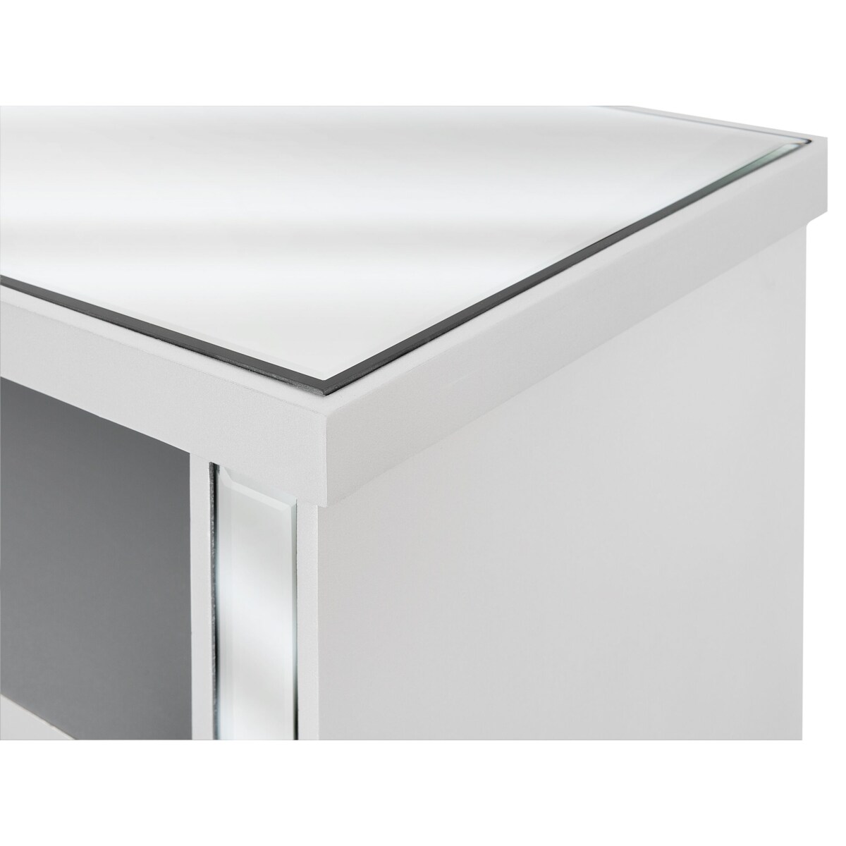 Szafka RTV lustrzana srebrna NICEA