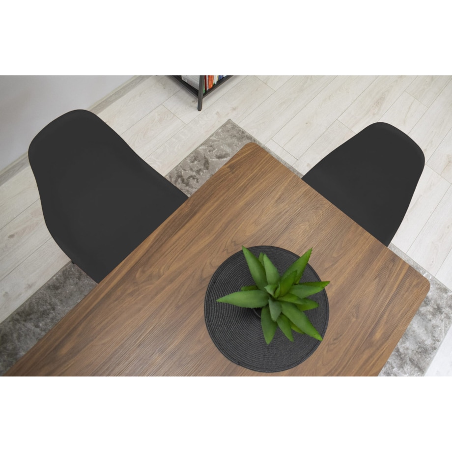 Krzesło Do Jadalni Kuchni Salonu Osaka Czarne / Nogi Czarne X 4