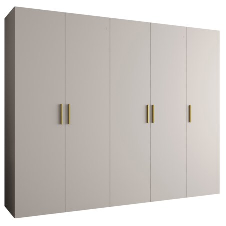 Szafa uchylna otwierana BARI 1 250 wys. 202 cm Kaszmir + u. Złoty